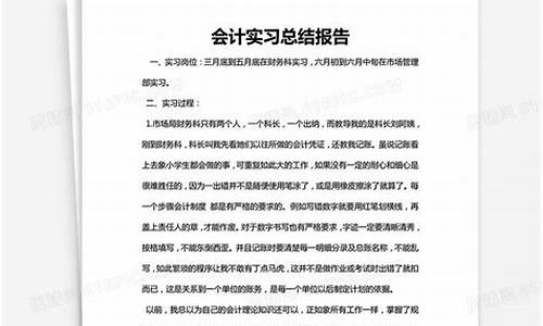 会计实习心得3000字